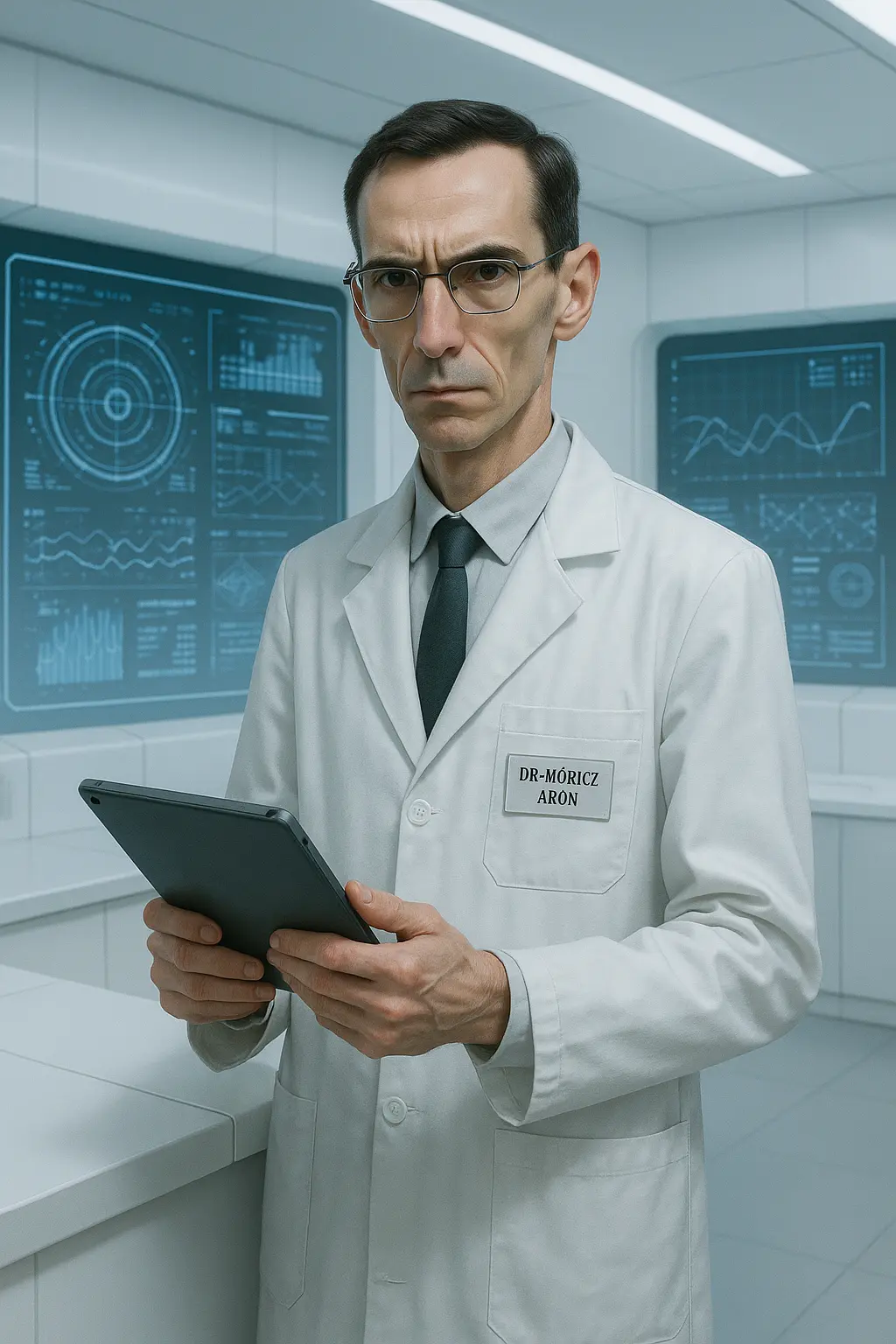 Dr. Móricz Áron portréja