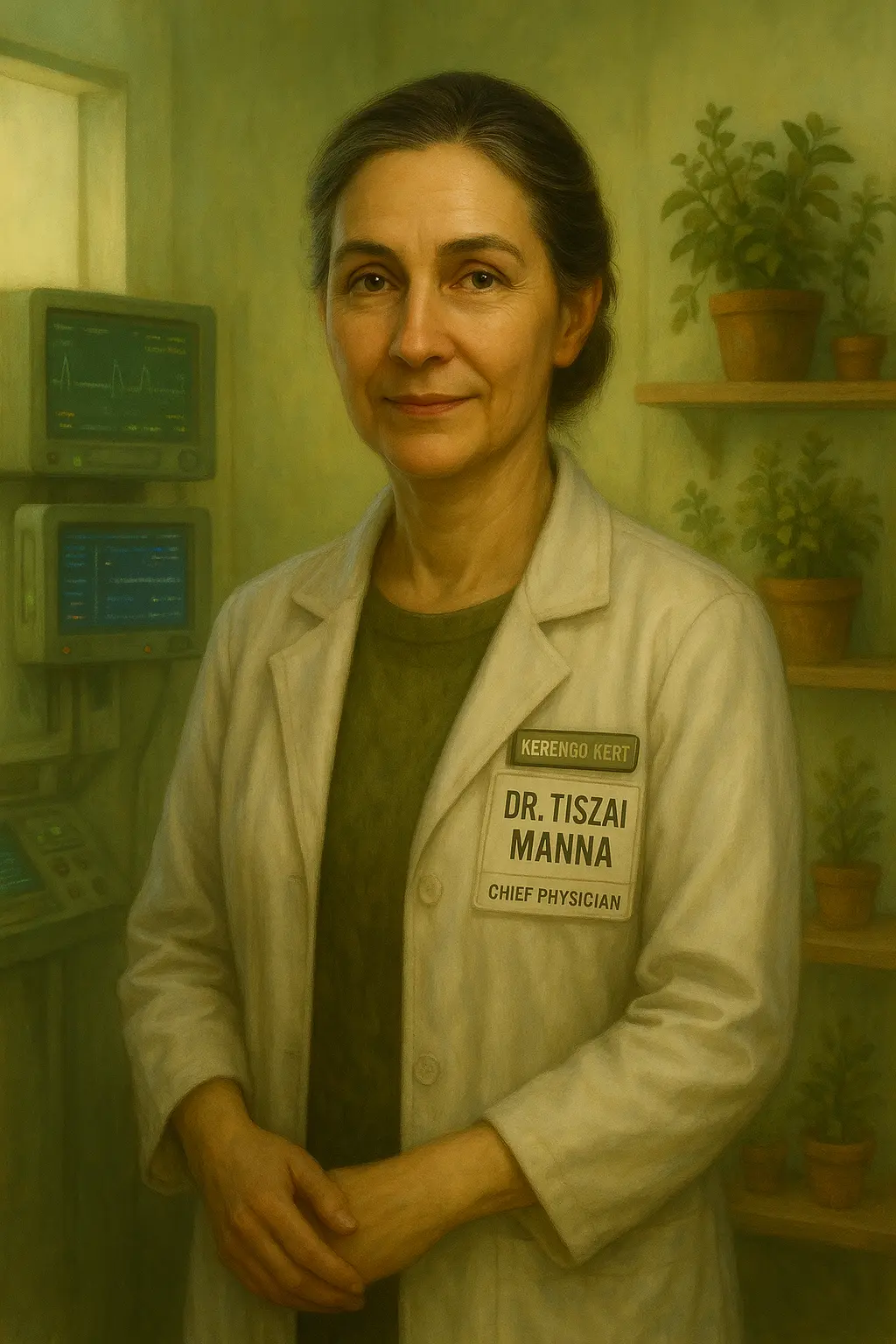 Dr. Tiszai Manna portréja